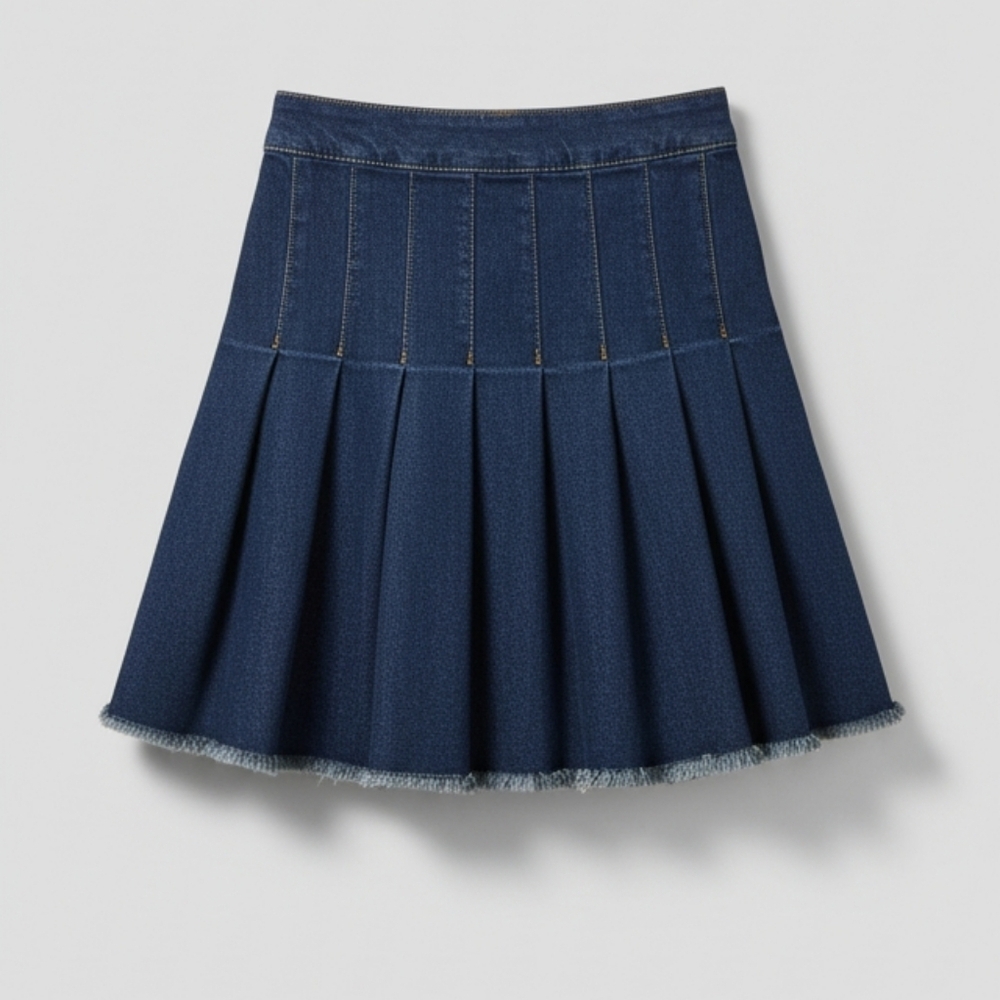 Celebrity Pink Dark Blue Skater Skirt